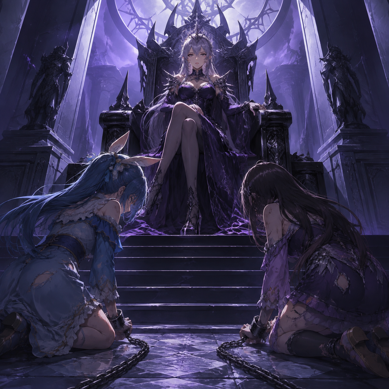 The throne room fell silent beneath her gaze.
